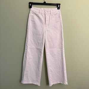 Anthropologie Good American women wide leg high waisted white jean size 4 Y2K